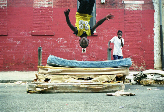 Mattress Flip Front, 2001 - Zoe Strauss @ ICP! 